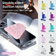 1pc 28-Piece Silicone Suction Cup Phone Holder - For Selfies And Videos, Strong Grip, Compatible With IPhone And Android - Sticky Silicone Holder, Suitable For Makeup Use, Ideal Video Recording And Photography Tool - Multicolor - View 5