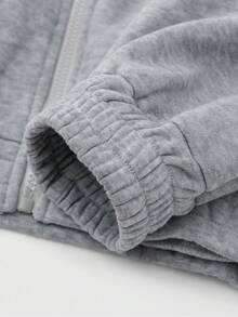 Prep Chaqueta de patchwork con diseño americano de calle para hombre, otoño - Gris Claro - Ver 8
