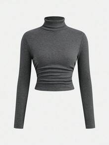 Girlism Tween Girls Grey Knit Pullover Sweater And Cargo Pants Set Fall Winter - Dark Grey - View 7