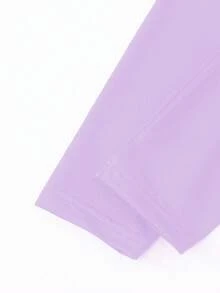 Sparklyn 2pcs/Set Girls Casual & Elegant Princess Bowknot & Butterfly Graphic Print Skirt And Leggings Set, For Spring & Summer,Holiday,Summer,Travel - Purple - View 5