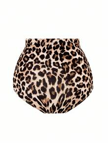 Zestiva 2025年新款女士夏季休闲运动聚会豹纹高腰收腹泳衣下装 - 彩色 - 查看 4