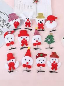 PETSIN 1 Piece Of Cartoon Christmas Hair Clip, Antler Hair Clip, Pet Christmas Hair Clip, Hair Accessory, Headwear, Pet Supplies - Multicolor - View 4