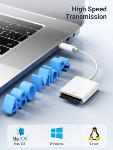 Teckwe SD Card Camera Reader Compatible With IPhone/IPad, Storage Card Reader And Viewer Adapter Compatible With IPhone 15/14/13/12/11/XS/XR/X/8/7, IPad, Plug And Play No App Required