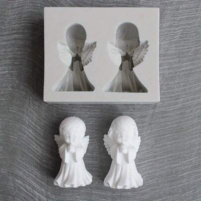 1pc 3D Angel Silicone Molds For DIY Crafts: Perfect For Soap Making, Clay