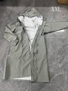 SHEIN 女士防水长款雨衣连帽风衣轻便旅行风衣夏季清凉、沙滩、旅行