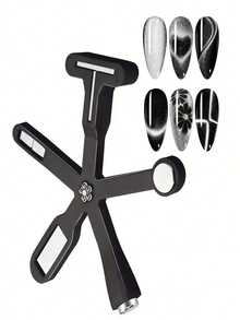 6 In 1 Multi-Functional Strong Magnetic Cat Eye Gel Pen Nail Magnet Tool Magnetic Pen Nail Art Design Shiny Effect Magic Manic Tool, (Usage: After Applying The Cat Eye Glue, Place The Magnet Close To The Nail For 5-10 Seconds And The Effect Will.) - Multicolor - View 11