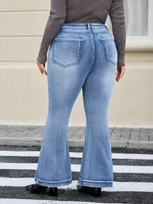 EMERY ROSE Quần Jeans Denim Cổ Điển Giặt Thường Ngày Cho Kỳ Nghỉ Cỡ Lớn - Rửa nhẹ - Xem 3