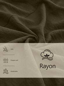 Lyxana Solid Drop Shoulder Belted Dress - Olive Green - View 6