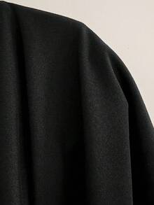 Glamine 纯色露背扭纹长裙，休闲日常穿着长款女装 - 黑色 - 查看 8