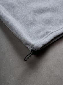 STYNVO Avant-Garde Men's Light Grey Wide Leg Sweatpants Long Knitted Fabric Plain Design With Zipper Detail Perfect For Hip-Hop Streetwear Grey Baggy Jeans Men Baggy Jeans Streetwear Classic Wear Best Style 1979 Sweatpants - Light Grey - View 5