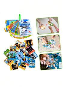 Zazumi 1SET Toddler Flash Cards Everyday Objects Vehicles Traffic Signs Space Astronomy Preschool Learning Toys For Kids Brain Development Attention Span Realistic Photos - Multicolor - View 7