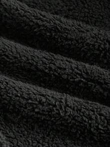 Maija Kids Maija Kids Jaket Kulit PU Berkerah Warna Polos untuk Remaja Perempuan, Cocok untuk Musim Gugur/Dingin - Hitam - View 7