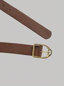 SHEIN MOD Bộ đồ liền thân vai bất đối xứng màu mơ cỡ lớn cho nữ, bộ đồ liền thân ống rộng buộc eo màu kaki có thắt lưng, trang phục đi nghỉ cho nữ, trang phục công sở thường ngày cho nữ, trang phục cho nữ, bộ đồ liền thân, thập niên 70, cổ điển, để đi chơi - Màu be - Xem 4