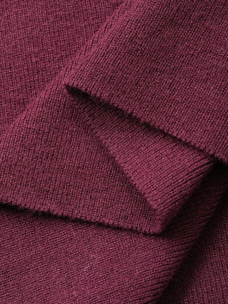 Women's Elegant Solid Color Flare Sleeve Sweater & Skirt 2 Pieces Set, Autumn