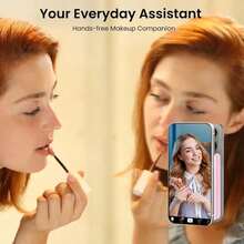 1pc 28-Piece Silicone Suction Cup Phone Holder - For Selfies And Videos, Strong Grip, Compatible With IPhone And Android - Sticky Silicone Holder, Suitable For Makeup Use, Ideal Video Recording And Photography Tool - Multicolor - View 8