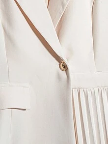 Franclia Women's French Style Elegant Blazer Collar High-End 2 In 1 Dress Fall Cloth For Women