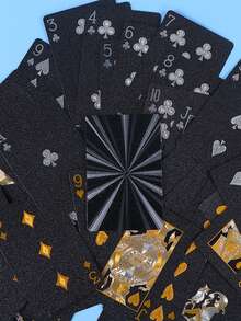 Luxuriöse goldene Spielkarten - wasserfest, ideal für Magie & Party Unterhaltung, PVC Material ist für Partynutzung geeignet, kreative Spielsachen, Karten- und Pokerserie, Texas Poker