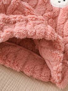 SHEIN Playful Pals 2 件套女婴春秋休闲风格套装保暖长袖上衣和长裤 - 粉色 - 查看 8