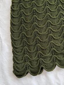 Soleia 女士纹理针织抹胸文胸，性感百搭，适合派对、约会、海滩、夏季穿搭、假日约会、下午茶、婚礼季、海滩邮轮度假、城市自驾游、波西米亚风度假、秋冬季音乐节等场合。 - 軍綠色 - 查看 4