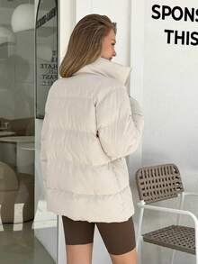 Cloudara Frauen, Winter, Ski, Schnee, Beige, Glücklich, Bequem, Leicht - Beige - Übersicht 2
