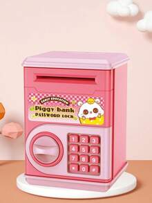 Realistic Deposit & Withdrawal Children's ATM Money Box,Cartoon Password Smart Piggy Bank, Creative CoinPassword Storage Box, Kindergarten Children Birthday GiftToy, Password Saving Cabinet - Nhiều màu - Xem 1