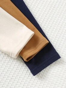 Cozy Pixies Set de 3 piezas: Suéter tipo cardigan de manga larga con cuello, de punto suave y con estampado de dibujos animados para niños pequeños - Multicolor - Ver 8