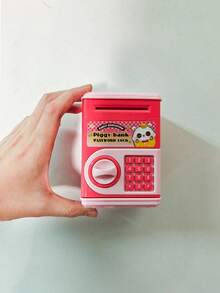 Realistic Deposit & Withdrawal Children's ATM Money Box,Cartoon Password Smart Piggy Bank, Creative CoinPassword Storage Box, Kindergarten Children Birthday GiftToy, Password Saving Cabinet - Nhiều màu - Xem 8