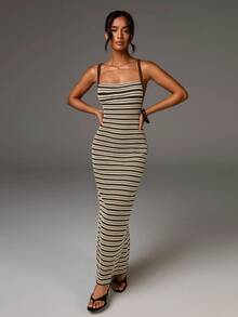 Athîral Women's Fashion Vacation Casual Spaghetti Strap Dress