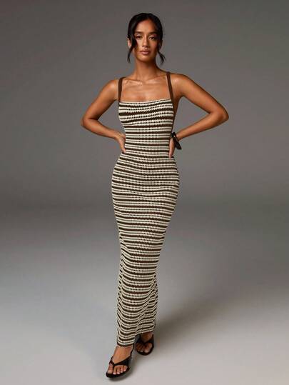 Athîral Women's Fashion Vacation Casual Spaghetti Strap Dress