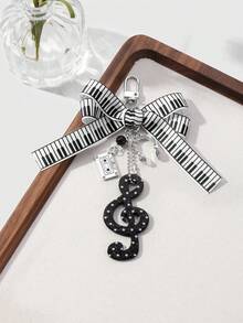 ROMWE Anime Keyrings & Keychains - Black and White - View 5