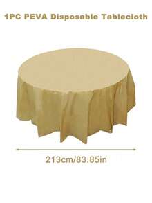 1 chiếc khăn trải bàn tròn bằng nhựa nhiều màu dùng một lần kích thước 84 inch, khăn trải bàn tròn hoàn hảo cho tiệc sinh nhật, đám cưới, ngày lễ, tiệc năm mới 2025, trang trí bàn tại nhà, khăn lau đường kính 213cm, khăn trải bàn trang trí ngày lễ tình nhân - Nhiều màu - Xem 16