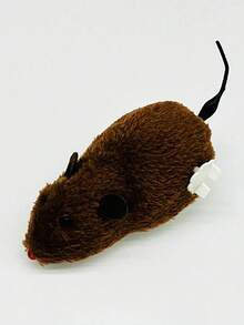 Zazumi 猫玩具发条老鼠造型玩具老鼠猫玩具上链赛车老鼠小猫毛绒玩具宠物猫户外小猫玩耍