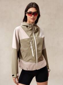 OutZeal Women Water-Resistant Multi Pockets Drawstring Hem Outdoor Jacket Hiking Camping