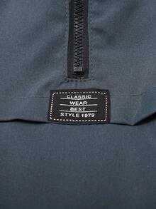 SHEIN Playful Pals 2pcs Baby Boys' Hooded Sweatshirt And Long Pants Set, Autumn - Dark Grey - View 5