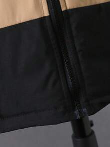 SHEIN 1pc Young Boy's Padded Winter Jacket, Ribbed Cuffs Design For Comfortable Fit, Cotton-Padded Lining For Softness, Suitable For Outdoor Activities, Daily Wear, Going To School, Hanging Out, Ice Skating, And More Fall