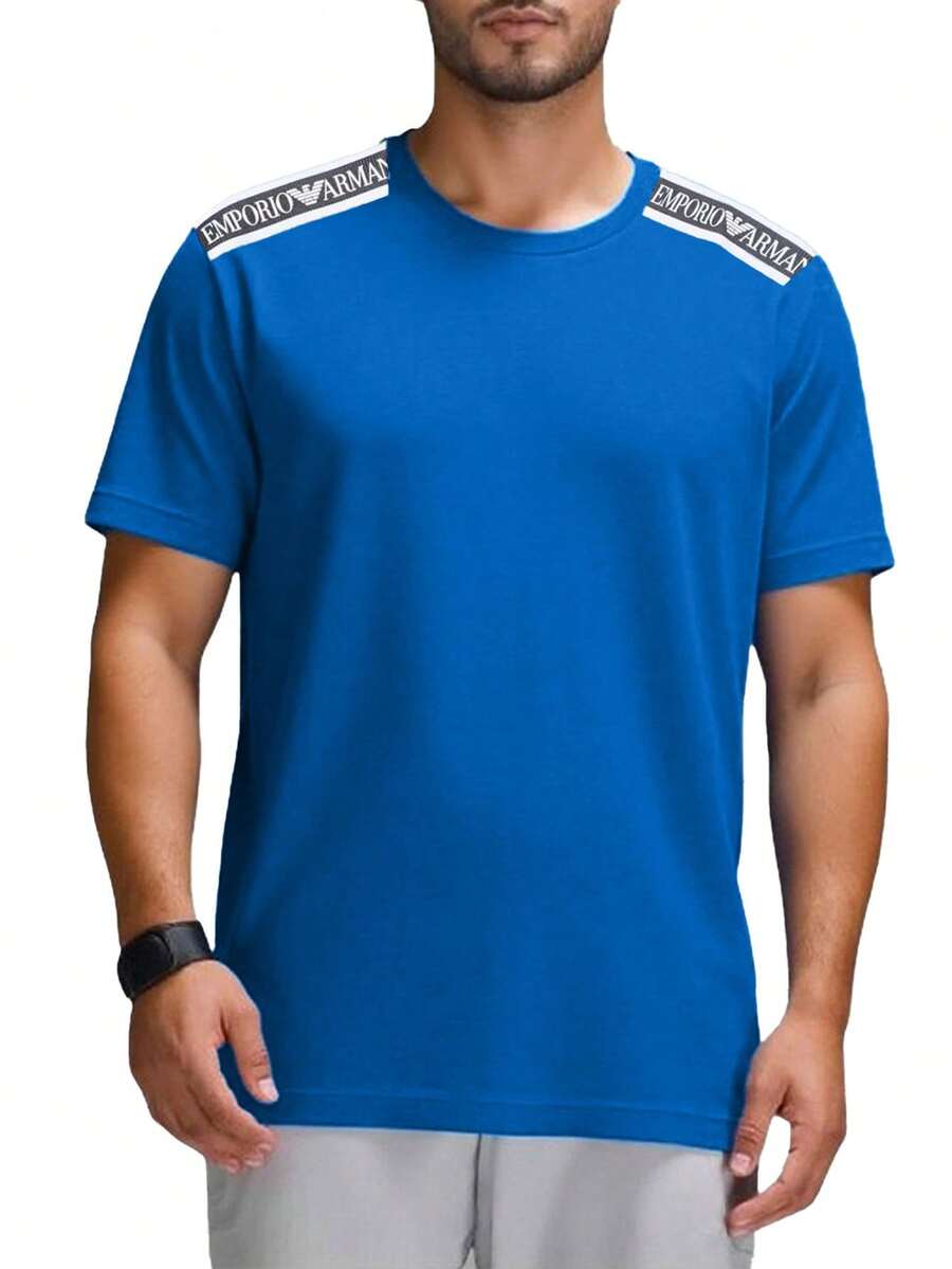 Men's T-Shirts Blue - Blue - View 1