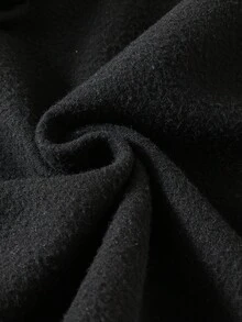 2 件套男童休闲学院风印花连帽开衫和运动裤套装，适合秋冬休闲和校园穿着 - 黑色 - 查看 7