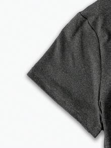 EMERY ROSE Salty With Umbrella Graphic Tee - Vintage Style Summer Beachwear For Women, Perfect For Vacation And Everyday Wear, Crew Neck T-Shirt