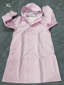 SHEIN 女士防水长款雨衣连帽风衣轻便旅行风衣夏季清凉、沙滩、旅行