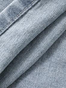 Dazy Kids 女童心形贴花牛仔裤 - 藍色 - 查看 6