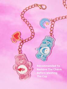 SHEIN X Care Bears 8 tấm nhận dạng phụ kiện cốc acrylic, 8 tấm trang trí tay cầm cốc hình gấu cá nhân, móc khóa, thích hợp cho cốc có tay cầm, văn phòng, gia đình, tiệc sinh nhật - Nhiều màu - Xem 6