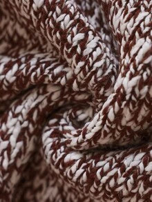 Louniche Casual Snowflake Pattern Brown Long Sleeve Sweater For Women, Autumn/Winter - Brown - View 7