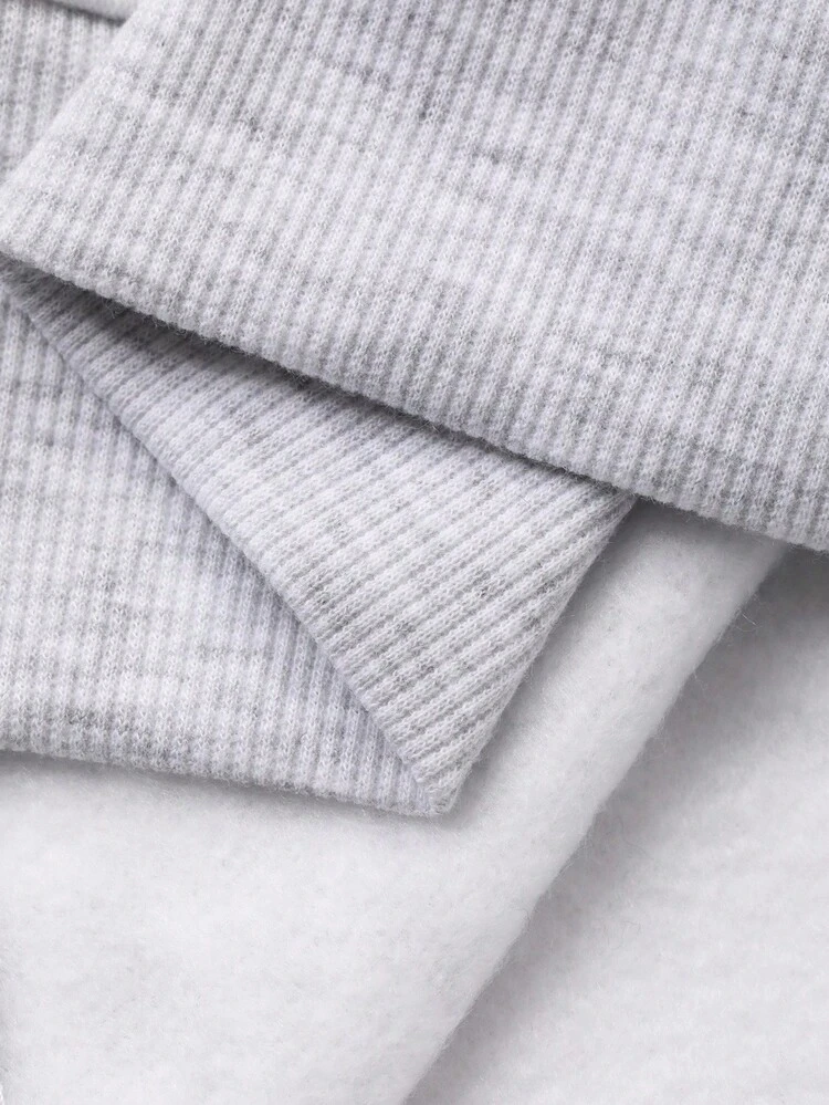 Women's Loose Flag Print Drop Shoulder Long Sleeve Casual Fleece Sweatshirt