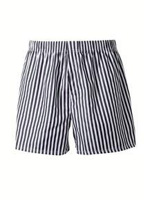 Manfinity Underwear&Sleepwear Basics 2pcs/Set Plus Size Men's Striped Airy Pants - Multicolor - View 3