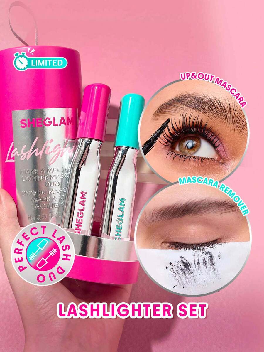 SHEGLAM Mark & Melt Lashlighter Mascara Duo - Black - View 1