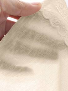 DAZY Elegant Stand Collar Puff Sleeve Women Blouse Long Sleeve Top