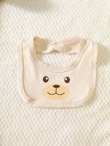 1 Set süßer Bären-Muster Säugling/Neugeborene/Baby/Kinder Unisex Langarm-Jumpsuit mit passendem Hut und Schal, weiches Strickgewebe, thermischer Komfort ohne Schwerkraft, geeignet für Frühling, Sommer, Herbst, Winter Alltagskleidung, Geburtstagsfest, Fotografie, Neuankömmling