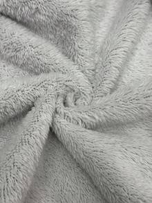 SHEIN EZwear Áo nỉ có mũ lót giữ nhiệt có khóa kéo dành cho nữ, cổ lông, thích hợp cho mùa thu/đông - màu đen - Xem 7