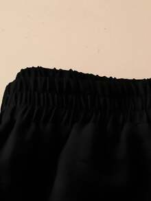 Rusticease Damen Lässig Geometrisch Elastischer Bund Weite Bein Bedruckte Hose, Herbst/Winter