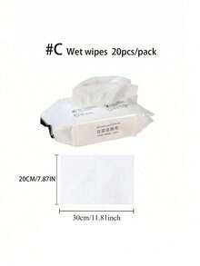 SHEIN 30 片/包干湿巾和 20 片/包湿巾 - 静电除尘拖把，一次性懒人地板清洁、清扫和拖地一体式拖把，无需冲洗的干湿巾，轻松清洁